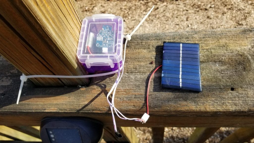 Solar panel under test