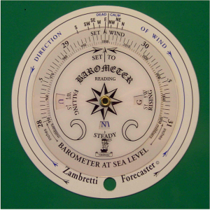 Zambretti forcaster front